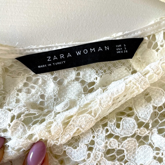 Zara lace bodycon midi dress🖤🤍 - Picture 7 of 10